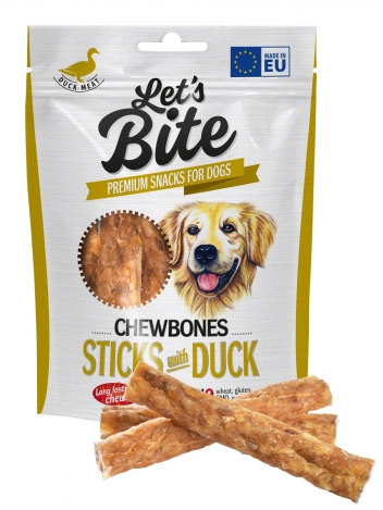 Let’s Bite Chewbones Sticks with Duck 120g