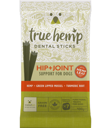 Dental sticks na biodra i stawy dla psa True Hemp 100g