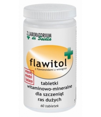 Flawitol dla szczeniąt ras dużych - 60 tabletek