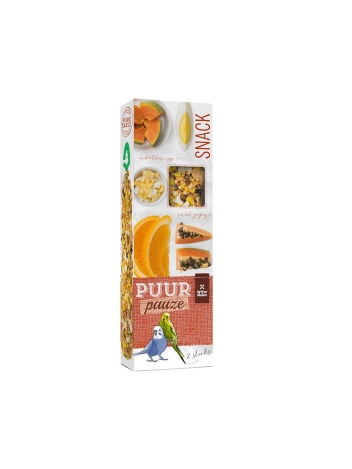 Puur pauze seed sticks budgie with exotic fruit & egg 60g